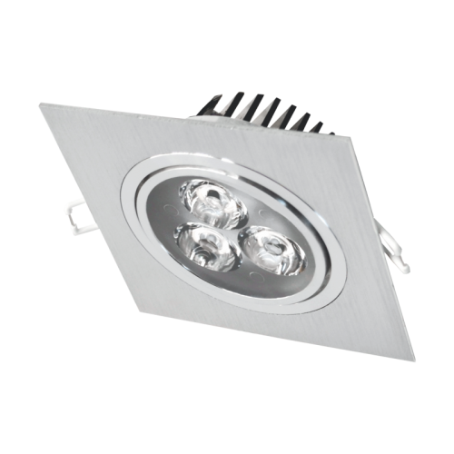 LENS SQUARE RECESSED METAL LED DOWNLIGHT